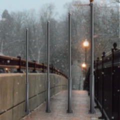 Cột Đèn Sân Vườn Giật Cấp cao từ 2,5 đến 6m giá tại xưởng sản xuất, OEM theo yêu cầu