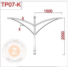 Cần đèn cao áp, đèn đường theo thiết kế ZALAA
