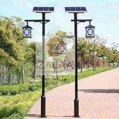 Cột đèn trang trí khu resort