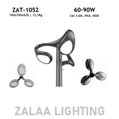 Đầu Đèn LED Sân Vườn Công Viên Hiện Đại Hướng Smart City ZAT-1050 ZALAA Công Suất 20W-60W Phù Hợp Cột 3-6M