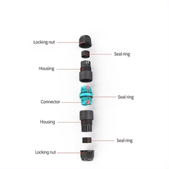 Đầu Nối Điện Cút Điện 2 Đầu E-Weichat M20-3P Chia 2 3 4 PIN Chống nước, Ngoài trời IP68 - Linh kiện đèn led Zalaa