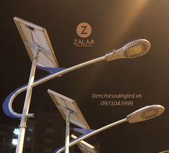 Đèn đường năng lượng mặt trời 80w lắp cột cao 8m ZALAA