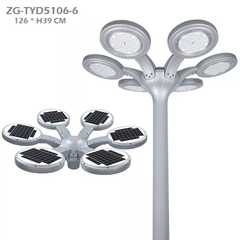 Đèn Công Viên Kiểu Dáng 6 Cánh Hoa Hiện Đại 2023 ZG-TYD5106-6 66W ZALAA Solar Garden Cho cột cao 6-8m