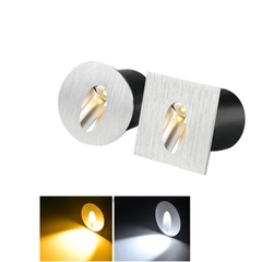 Đèn LED Âm Cầu Thang Mặt Nhôm Vuông - Dẫn Đường Đi Nội Thất