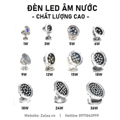 Đèn Led Âm Nước 18W Mã sản phẩm ZAN-18W