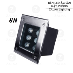 Đèn Led Âm Sàn (Lắp Dưới Mặt Đất) Kiểu Hình Vuông từ 3W đến 36W