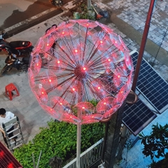 Đèn LED Bông hoa Bồ Công Anh Dandelion đường kính 1.5m, nhiều màu RGB - Giải pháp chiếu sáng cảnh quan kiểu mới