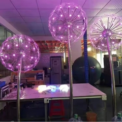 Đèn LED Bông hoa Bồ Công Anh Dandelion đường kính 1.5m, nhiều màu RGB - Giải pháp chiếu sáng cảnh quan kiểu mới