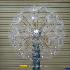 Đèn LED Dandelion Bông Hoa Bồ Công Anh D1.2m, Ánh sáng đổi màu RGB, Giải pháp chiếu sáng cảnh quan kiểu mới