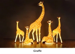Đèn LED Fiberglass Sợi Thủy Tinh Nhựa họa tiết 3D Đàn Chim Hồng Hạc Flamingos phát sáng Zalaa dành cho Dự án Vườn Ánh Sáng