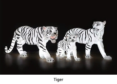 Đèn LED Fiberglass Sợi Thủy Tinh Nhựa họa tiết 3D Đàn Chim Hồng Hạc Flamingos phát sáng Zalaa dành cho Dự án Vườn Ánh Sáng