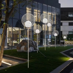 Đèn LED Quả Cầu Hoa Sắt Rỗng Giữa - Bóng Tròn Đôi Đẹp Lạ ZALAA ZSV-Flowers-Iron Chiếu sáng & trang trí cảnh quan