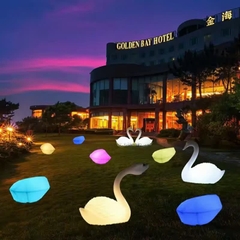 Đèn LED Trang Trí Cảnh Quan hình Con Hạc và Thiên Nga Phát sáng Zalaa cho các Dự án Vườn Ánh Sáng mới