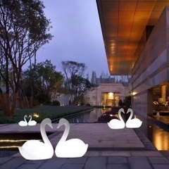 Đèn LED Trang Trí Cảnh Quan hình Con Hạc và Thiên Nga Phát sáng Zalaa cho các Dự án Vườn Ánh Sáng mới