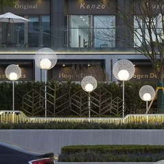 Đèn LED Trang Trí Cảnh Quan kiểu Bông Hoa Sắt rỗng bóng tròn đôi ZALAA ZSV-FlowerIron D40-D100cm, H60-180CM | Báo Giá