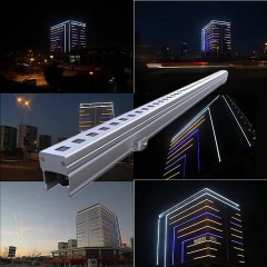 Đèn LED Tuyến Tính chiếu sáng mặt tiền Tòa Nhà Building Cao Tầng có lập trình DMX512 Rgb hiệu ứng thay đổi màu sắc theo tùy chỉnh