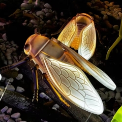 Đèn LED ZALAA Mô Hình Ve Sầu Simulation Golden Cicada Light cho Vườn Ánh Sáng / Light Garden