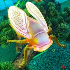 Đèn LED ZALAA Mô Hình Ve Sầu Simulation Golden Cicada Light cho Vườn Ánh Sáng / Light Garden