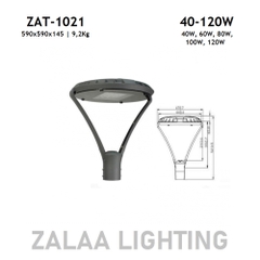 Đèn LED Chiếu Sáng Cảnh Quan Công Viên ZAT-1021 - Phù Hợp Cột Từ 3-6M với Công suất Từ 40W đến 120W