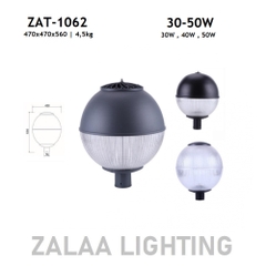 Đèn LED Chiếu Sáng Cảnh Quan Công Viên ZAT-1062 - Phù Hợp Cột Từ 3-6M với Công suất Từ 30W đến 50W