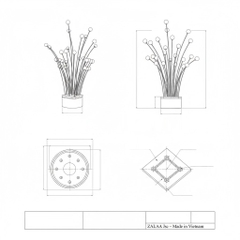 Đèn Trang Trí Cảnh Quan Và Chiếu Sáng Nghệ Thuật Kiểu Cột Cầu LED Art Lights | ZCV-ART 005 ZALAA