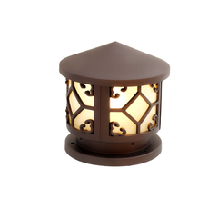 Đèn Trụ Cổng Tròn ZTCT LED-E27 D200, D250, D300, D400... Inox Sơn theo yêu cầu