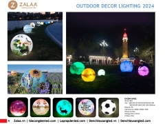 Đèn LED Trang trí Mô Phỏng Hình Quả Địa Cầu Zalaa cho các Dự án chiếu sáng cảnh quan Sân vườn, Công viên, điểm Checkin