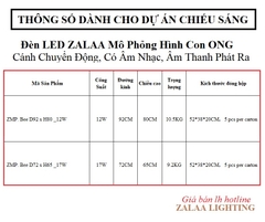 Đèn LED ZALAA Mô Phỏng Hình Con Ong Chuyển Động Có Âm Thanh Cho Dự Án Chiếu Sáng