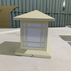 Đèn Trụ Cổng Vuông D200mm LED-E27 Chất liệu Inox Sơn theo yêu cầu