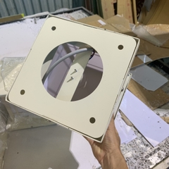 Đèn Trụ Cổng Vuông D200mm LED-E27 Chất liệu Inox Sơn theo yêu cầu