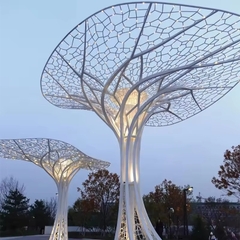 Trụ Đèn Deco Kiểu Cây Xanh 1 Tán To Khổng Lồ ZALAA RGB đổi màu cho Công viên vườn ánh sáng công cộng