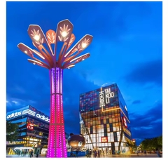 Trụ Đèn Trang Trí Rgb ZALAA Chiếu Sáng Cho Dự Án Công Viên Ánh Sáng Kiểu Hoa Ly - LED Tree Lights