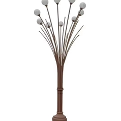 Trùm Cột Đèn nhiều tay bóng đầu quả cầu ZALAA Đẹp Lạ Giải pháp trang trí nghệ thuật cho sân vườn công viên