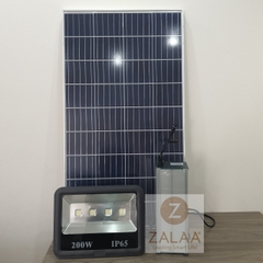 Đèn LED pha năng lượng mặt trời công suất 60-100W Battery 65AH 12,8V Panel 150W 18V