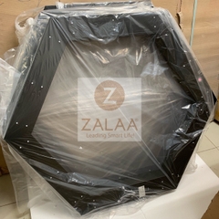 Đèn thả trần văn phòng hình lục giác rỗng giữa ánh sáng viền, chiều dài cạnh 500mm, 72w