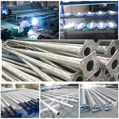 Cột Giật Cấp D60 cho Đèn Đường LED Zalaa cao từ 6m đến hơn 9m