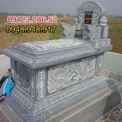 mộ đá xanh của cơ sở đá mỹ nghệ Đại Phước