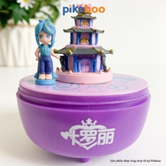 Đồ chơi hộp nhạc vặn cót Pikaboo, công chúa di chuyển xung quanh lâu đài âm thanh du dương