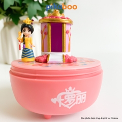 Đồ chơi hộp nhạc vặn cót Pikaboo, công chúa di chuyển xung quanh lâu đài âm thanh du dương