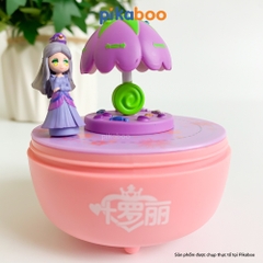 Đồ chơi hộp nhạc vặn cót Pikaboo, công chúa di chuyển xung quanh lâu đài âm thanh du dương
