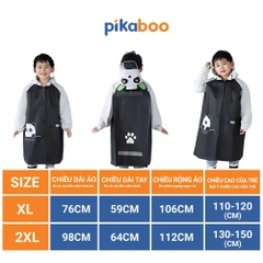 Áo mưa trẻ em cao cấp Pikaboo, chất liệu Eva dày dặn chống thấm nước tốt, họa tiết dễ thương cho bé