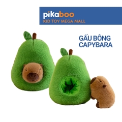 Gấu bông Capybara bơ Pikaboo