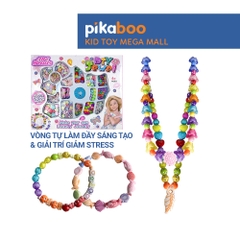 Hạt làm vòng tay Pikaboo, đồ chơi DIY cho bé tự sáng tạo