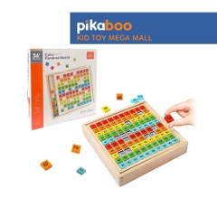 Bảng gỗ số tập đếm từ 1 đến 100 Pikaboo