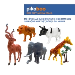Đồ chơi con vật Pikaboo mô hình động vật cho bé