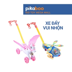 Đồ chơi trung thu xe đẩy con vật Pikaboo con ngựa, máy bay ngộ nghĩnh, chuyển động vui mắt cho bé