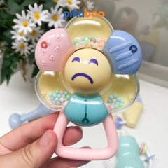 Bộ xúc xắc gặm nướu cao cấp 8 món Pikaboo, xúc xắc kết hợp silicone mềm cao cấp an toàn cho bé