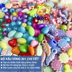 Hạt làm vòng tay Pikaboo, đồ chơi DIY cho bé tự sáng tạo