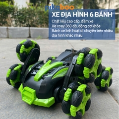 Xe ô tô địa hình 6 bánh điều khiển từ xa Pikaboo