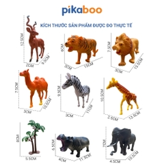 Đồ chơi con vật Pikaboo mô hình động vật cho bé
